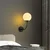 Opviq Zidna lampa Sferis-15031, 15x26x35cm, IP20, Crno-bela