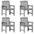 Vrtna stolica 4 pcs Svijetlo siva 65.5 x 59 x 88 cm Polietilen