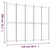 Vidaxl vidaXL 5-delni paravan, antracit, 250x200 cm, blago