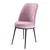 Hanah Home set trpezarijskih stolica Dexa 8 kom, roze tkanina Babyface, braon metalne noge