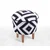 Atelier del Sofa Tabure 42cm Crno-Belo