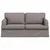 Vidaxl Kavč Taupe 162 x 80 x 85 cm blago