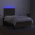 vidaXL Box spring postelja z vzmetnico LED črna 120x190 cm blago