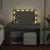 Toaletni stolić s LED svjetlima siva boja hrasta 100x40x120 cm