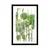 Plakat s paspartujem zelena abstrakcija dreves - 60x90 white
