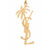 Saint Laurent - YSL palm tree earring - women - Gold