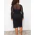 Trendyol Curve Black Tulle Knitted Plus Size Midi Dress