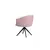 STOLICA SA RUKOHVATIMA pink metal, tekstil