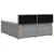 vidaXL Postelja boxspring z vzmetnico Svetlo siva 140 x 190 cm Blago