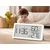 Digitalni LCD termometer higrometer ura 10cm bel