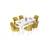 Hanah Home Set Trpezarijski sto i 6 stolica Nef, Žuto-beli