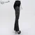 Ženske hlače DEVIL FASHION - Gothic Drawstring Mesh Splice Flared - EPT012