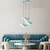 Opviq Luster Vatoz-Nus-6141, 75-112cm, 50 cm, 3xE27, Tirkizni