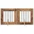 Vrata za pse s postoljem 2 pcs Staro drvo 60 x 60 cm