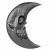 Dekoracija (ogledalo) ALCHEMY GOTHIC - Black Moon - V108