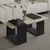 HANAH HOME Sto za dnevnu sobu Matris Travertine Anthracite