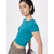 Womens stretch jersey Cropped Tee watercolor