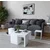 Hanah Home Ortanca Sto za dnevnu sobu, Bela