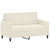 2-dijelni set sofa krem baršunasti