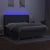 Vidaxl Box spring postelja z vzmetnico LED temno siva 180x200 cm blago