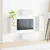 Set TV komoda Zidne 2 pcs Bijelo Konstruirano drvo