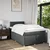 Vidaxl Box spring postelja z vzmetnico temno siva 120x190 cm blago