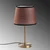 Opviq Stona lampa 5103, 21x21x39 cm, IP20, Braon-zlatne boje