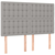 shumee Box spring postelja z vzmetnico LED sv. siva 140x200 cm blago