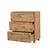 Aberto Design Komoda Leva Gravis Tulip 80x95x43cm Bež