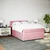 Vidaxl Box spring postelja z vzmetnico roza 140x200 cm žamet