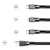 Joyroom 3in1 kabel USB - Lightning/Lightning/USB-C 3.5A 1.3m, rdeča