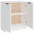 Vidaxl Komoda bela 60x30x70 cm konstruiran les