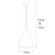 Opviq Luster Saglam-3770, 25 cm, E27, IP20, Crni