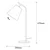 Opviq Salihini MR 622 Stona lampa, Bela