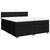 Vidaxl Box spring postelja z vzmetnico črn 200x200 cm blago