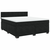 vidaXL Box spring postelja z vzmetnico črna 180x200 cm žamet