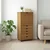 Vidaxl Gležnji kabinet s kolesom Medeno rjava 53 x 39 x 103 cm