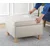 Atelier del Sofa Tabure Roscen, 63x43x63cm, Krem