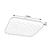 Rabalux Plafonjera Eldrick2, LED 24W, 33x33cm, Bela
