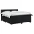 vidaXL Postelja boxspring z vzmetnico Črna 160 x 200 cm Žamet