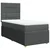 Vidaxl Box spring postelja z vzmetnico temno siva 100x200 cm blago