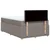 Vidaxl Box spring postelja z vzmetnico taupe 120x190 cm blago