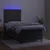 Vidaxl Box spring postelja z vzmetnico LED temno siva 80x200 cm žamet