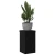 Stalak za biljke 2 pcs Crni hrast 10 x 10 x 18 cm