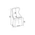 HANAH HOME Set stolica (6 komada) Alpa Black Gold