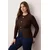 Trendyol Curve Ženska bluza Tbbaw26Af00078, Braon
