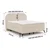 Bež boxspring postelja s prostorom za shranjevanje 200x200 cm Ornes – Ropez