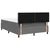 vidaXL LED Box Spring Postelja Svetlo siva in bela. 140 x 200 cm