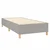 Vidaxl Box spring postelja z vzmetnico svetlo siva 90x190 cm blago