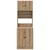 Kuhinjski bufet 2 pcs Umjetnički hrast 60 x 50 x 180 cm
